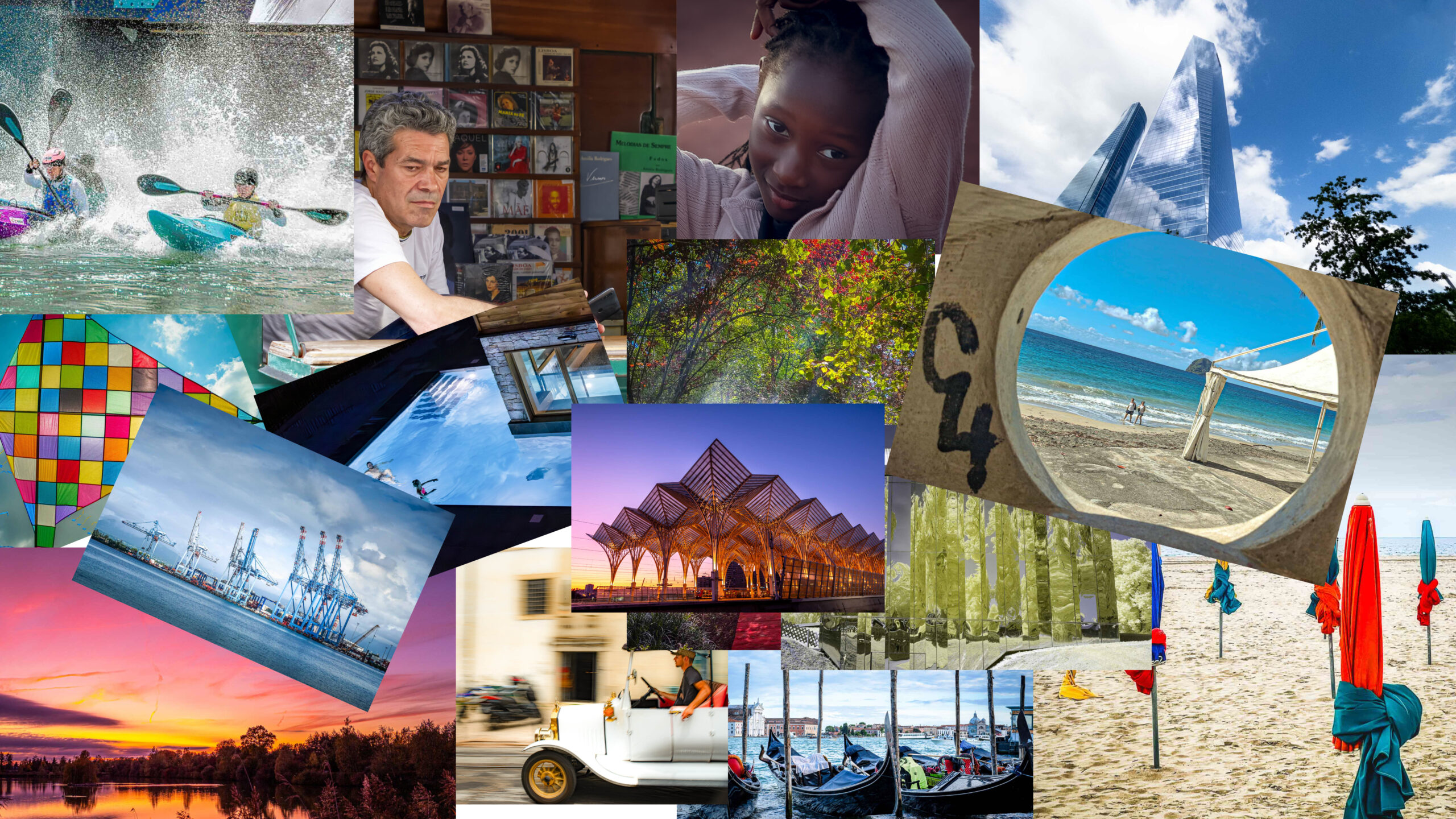 Mosaïque d’une partie des photos exposées 